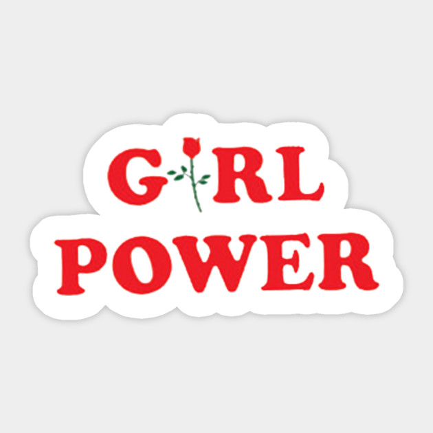 Girl Power Girl Sticker TeePublic